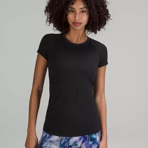 Lululemon Black Swiftly Short-Sleeve Tee - Size 4